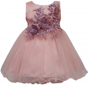 GIRLS CASUAL DRESSES (0232338) BLUSH PINK